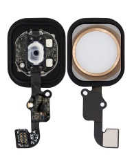 Home Button With Flex Compatible For iPhone 6 / 6 Plus (Gold)