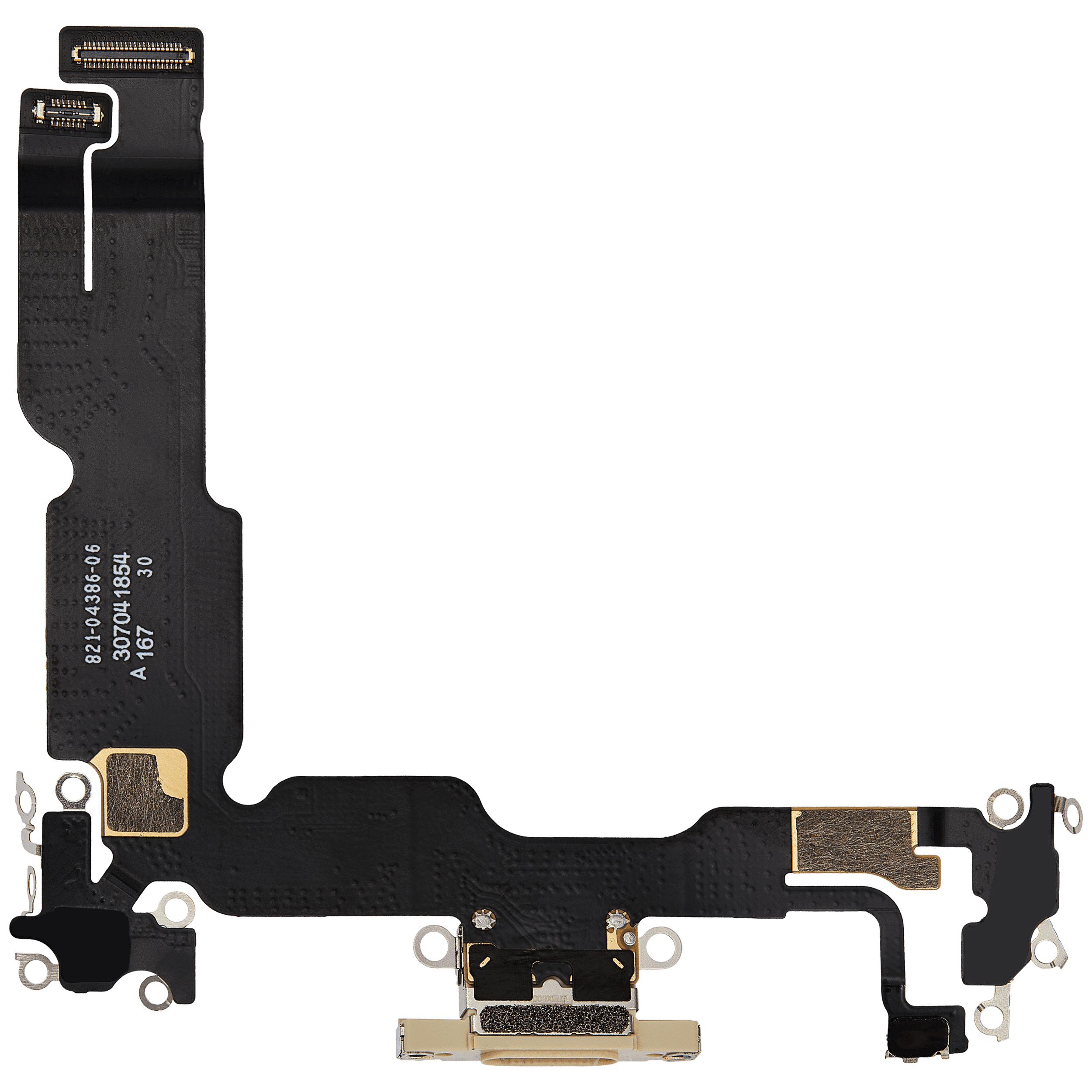 Charging Port Flex Cable Compatible For iPhone 15 Plus (Premium) (Yellow)