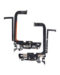 Charging Port Flex Cable Compatible For iPhone 13 Pro Max (Aftermarket Plus) (Graphite)