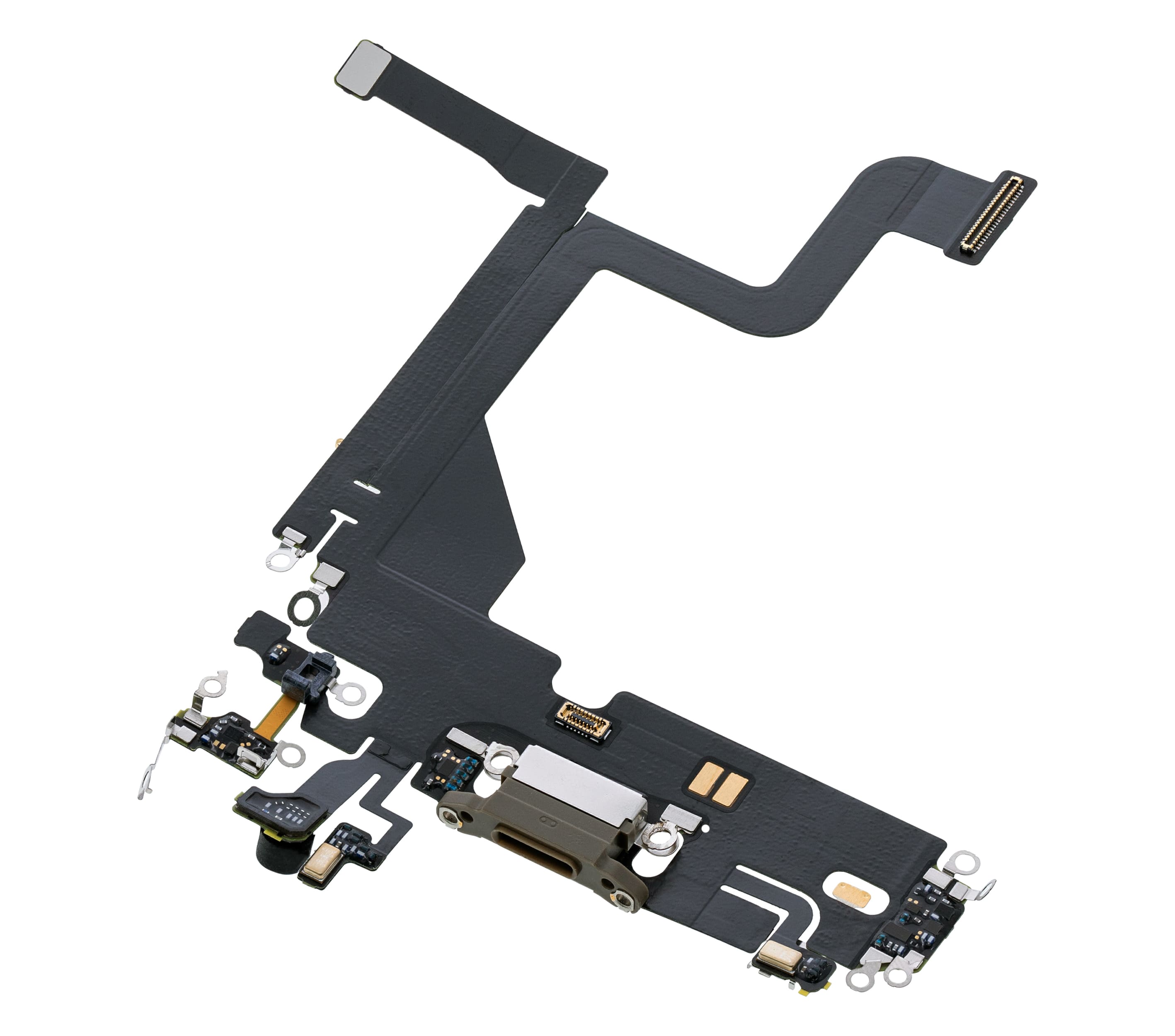 Charging Port Flex Cable Compatible For iPhone 13 Pro (Premium) (Gold)
