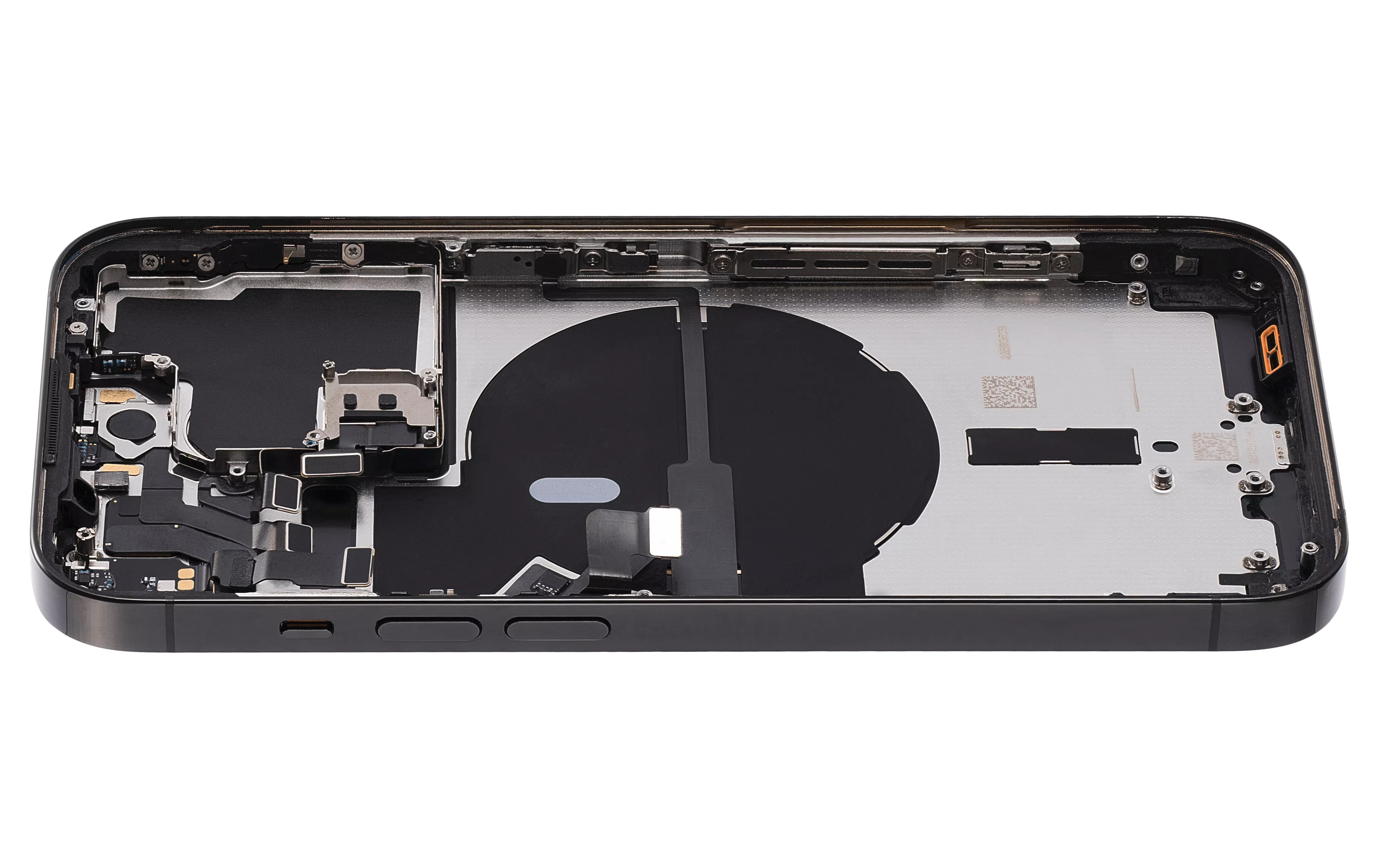 Back Housing W/ Small Pre-Installed Compatible For iPhone 14 Pro (U.S Version) (Used OEM Pull: Grade C) (Space Black)