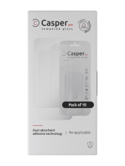 Casper Pro Tempered Glass Compatible For iPhone XR / 11 (10 Pack) (Clear)