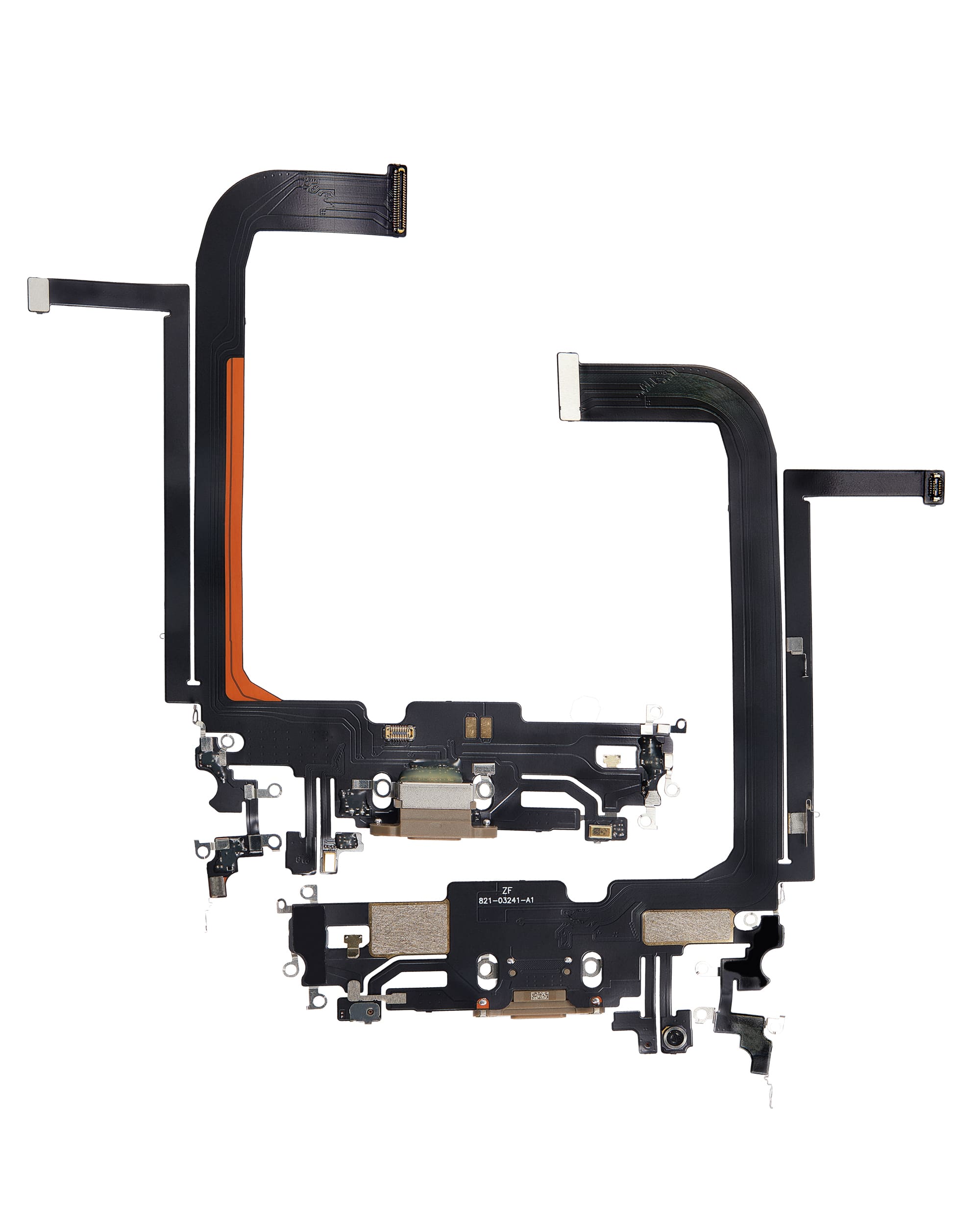 Charging Port Flex Cable Compatible For iPhone 13 Pro Max (Aftermarket Plus) (Gold)