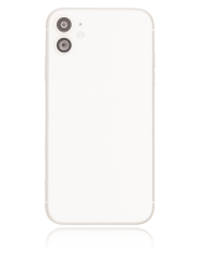 Back Housing W/ Small Components Pre-Installed Compatible For iPhone 11 (Used OEM Pull: Grade A) (White)