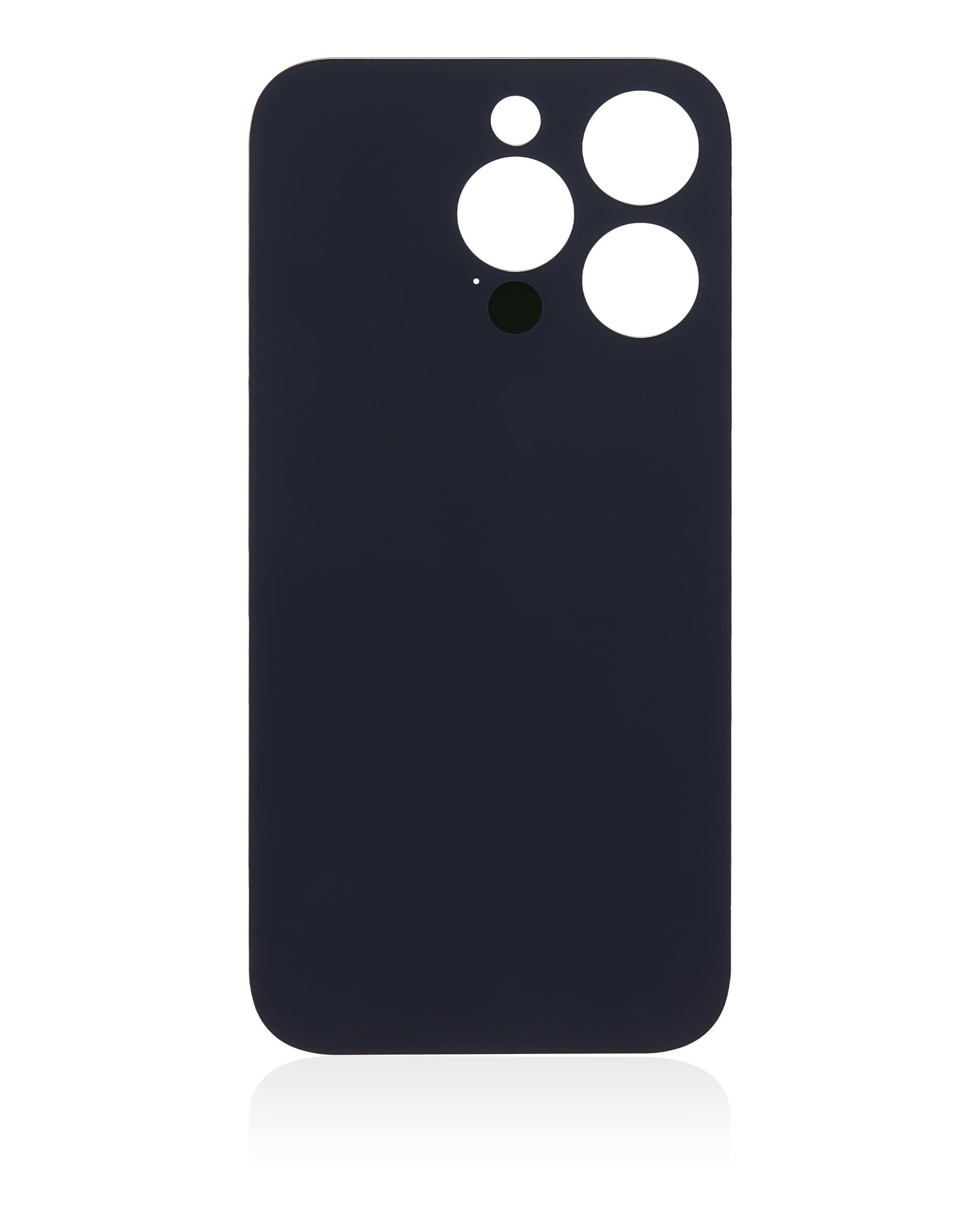 Back Glass With 3M Adhesive Compatible For iPhone 14 Pro (No Logo / Large Camera Hole) (Silver)