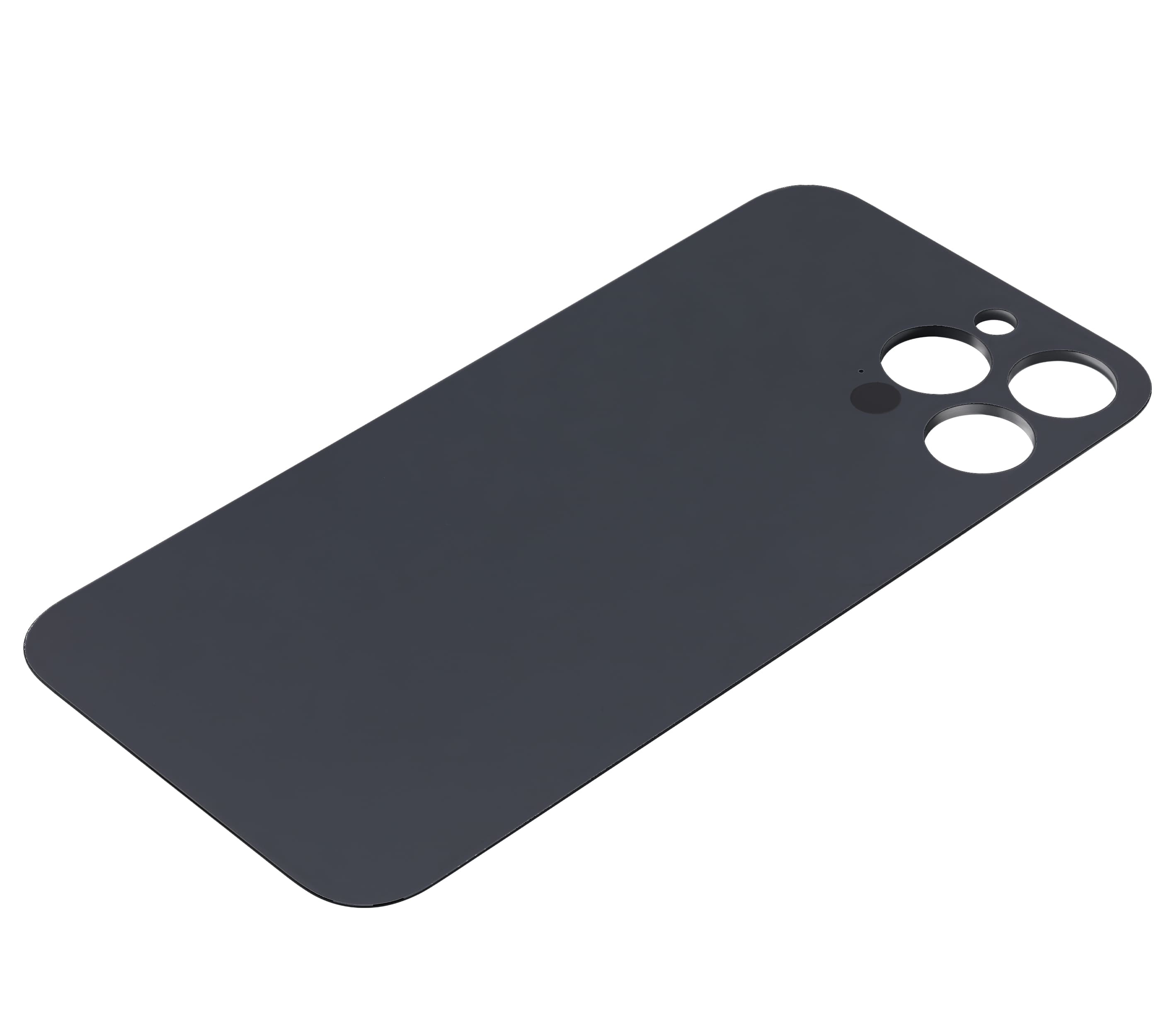 Back Glass With 3M Adhesive Compatible For iPhone 13 Pro Max (No Logo / Large Camera Hole) (Graphite)