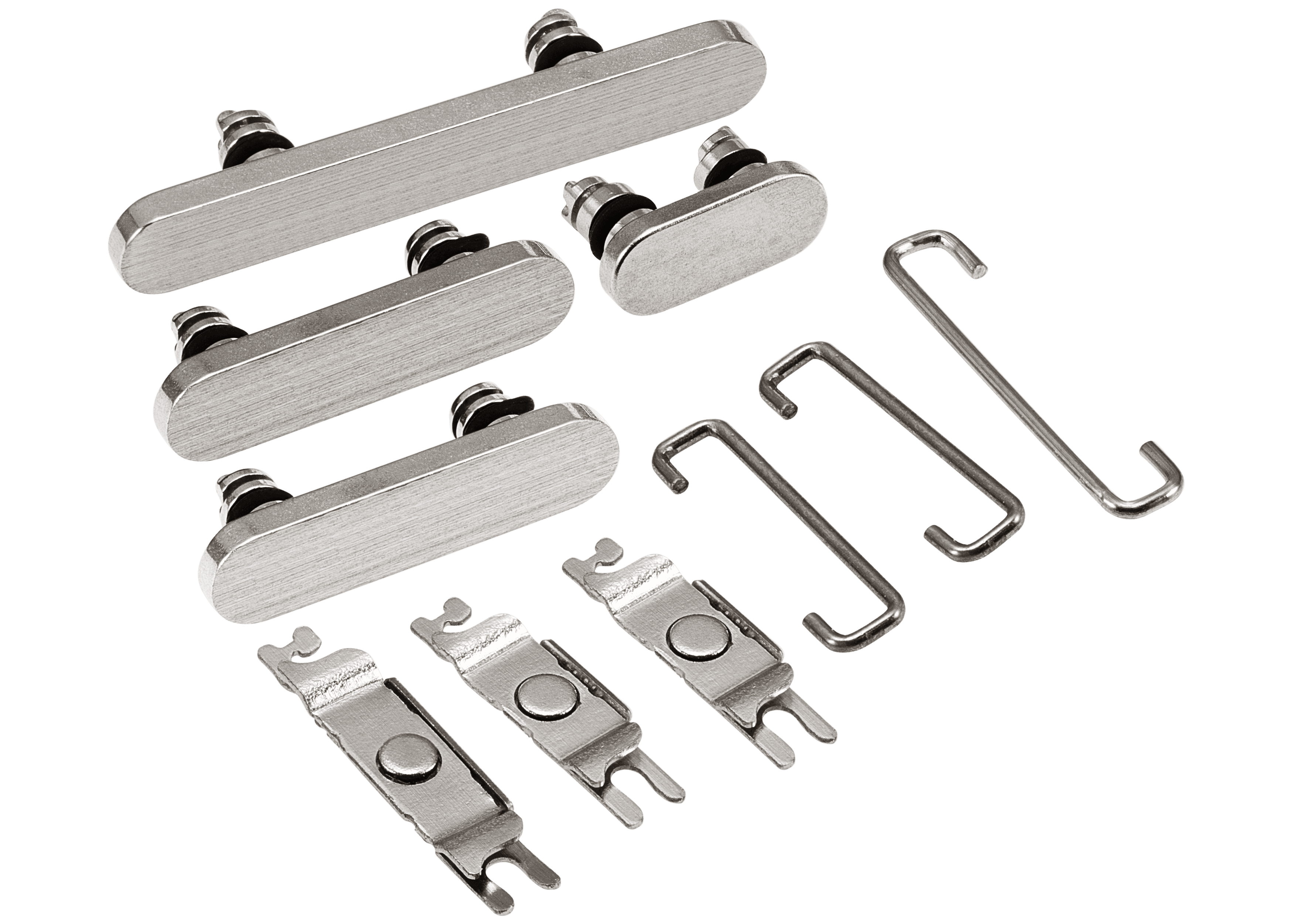Hard Buttons (Power / Volume / Switch) Compatible For iPhone 15 Pro / 15 Pro Max (Natural Titanium)