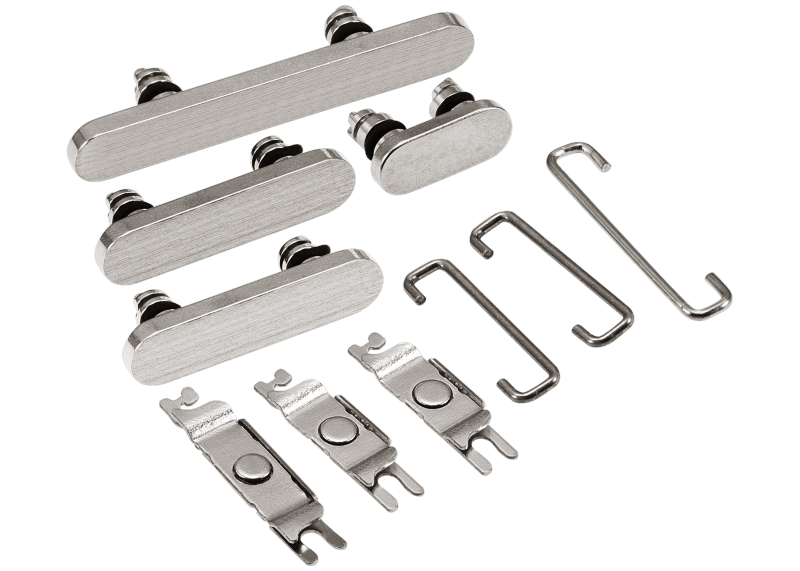 Hard Buttons (Power / Volume / Switch) Compatible For iPhone 15 Pro / 15 Pro Max (Natural Titanium)