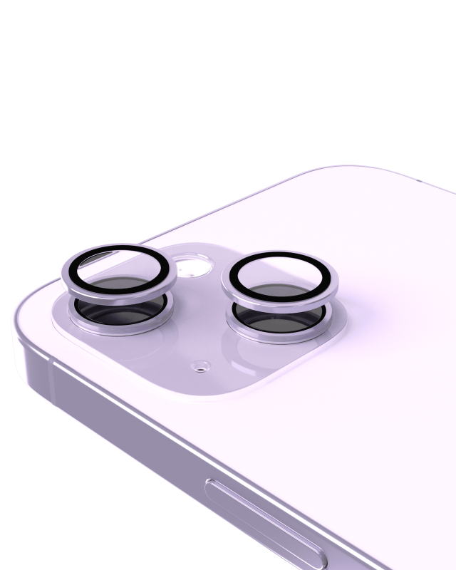 Casper Camera Lens Protector Compatible For iPhone 14 / 14 Plus (Purple) (Clear)