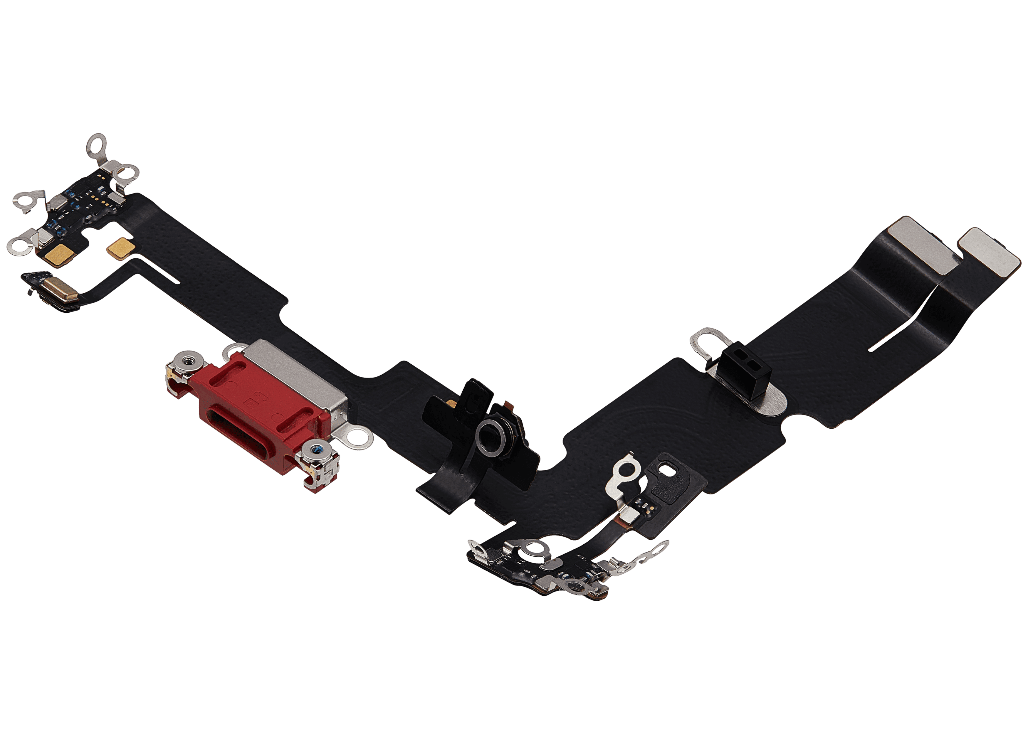 Charging Port Flex Cable Compatible For iPhone 14 Plus (Used OEM Pull) (Red)