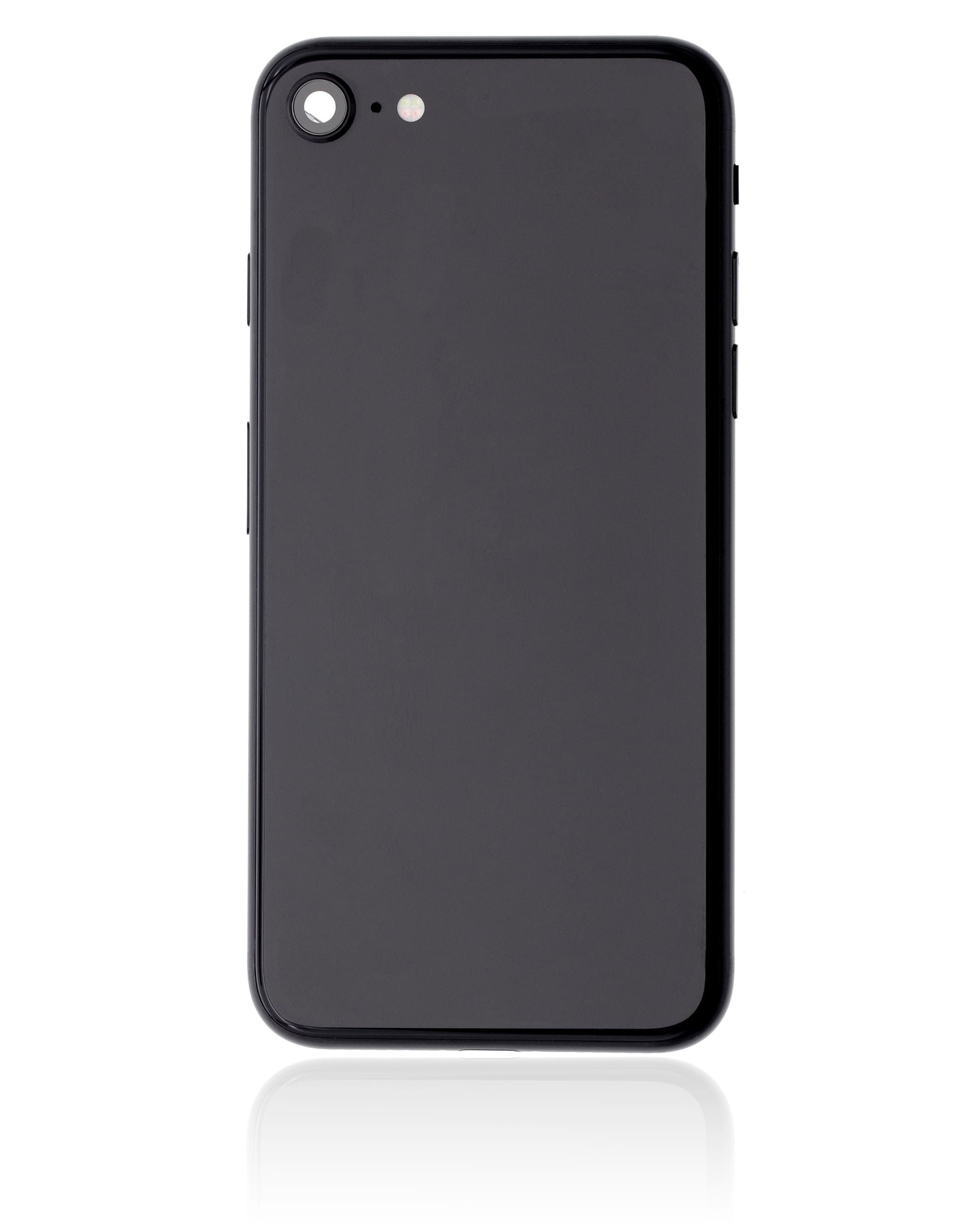 Back Housing W/ Small Components Pre-Installed Compatible For iPhone SE (2020) (Used OEM Pull: Grade C) (Black)
