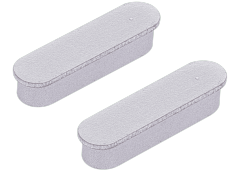 Hard Buttons (Volume) Compatible For iPad 10 (2022) (Silver)