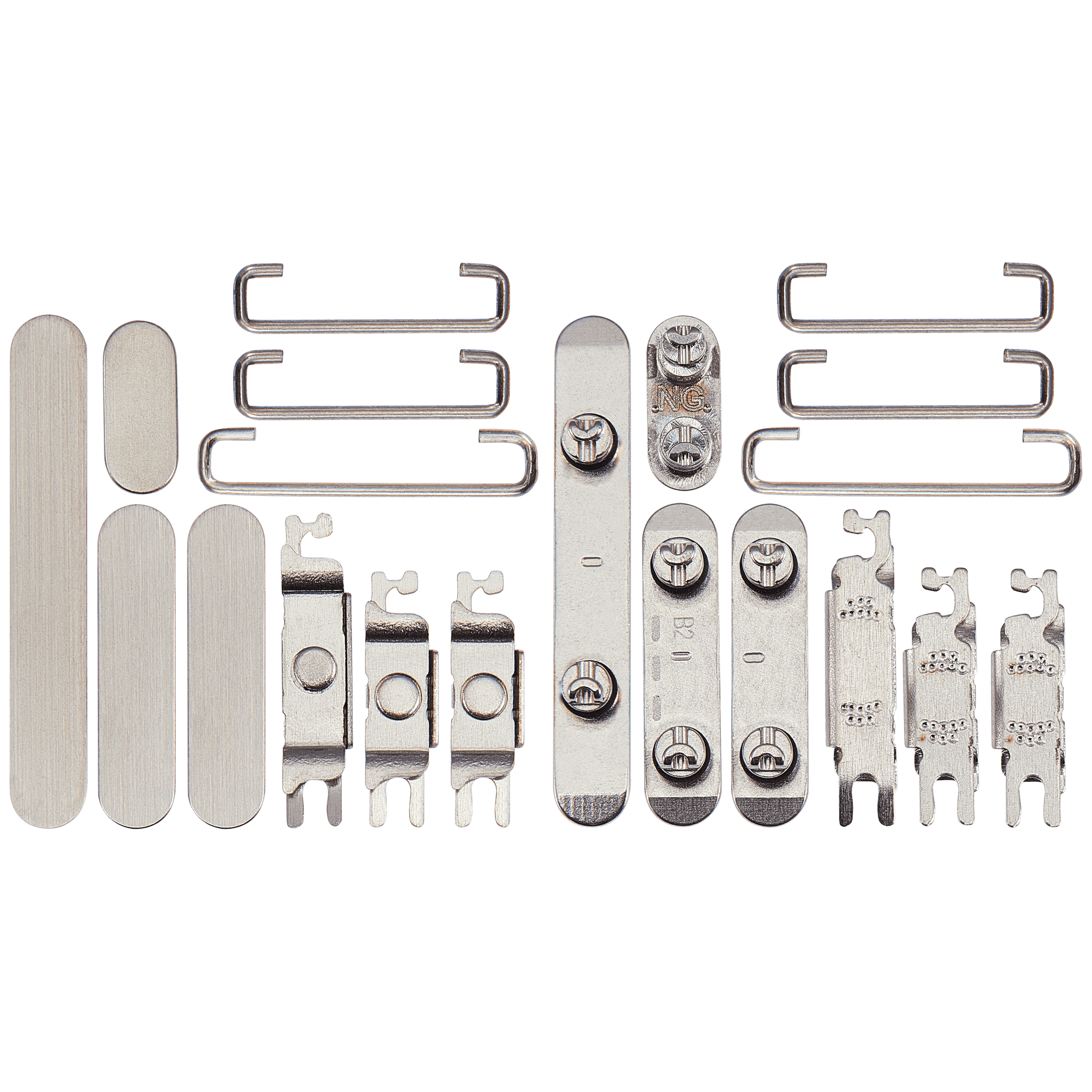 Hard Buttons (Power / Volume / Switch) Compatible For iPhone 15 Pro / 15 Pro Max (White Titanium)