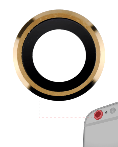 Back Camera Lens Compatible For iPhone 6 Plus / 6S Plus (Gold) (10 Pack)