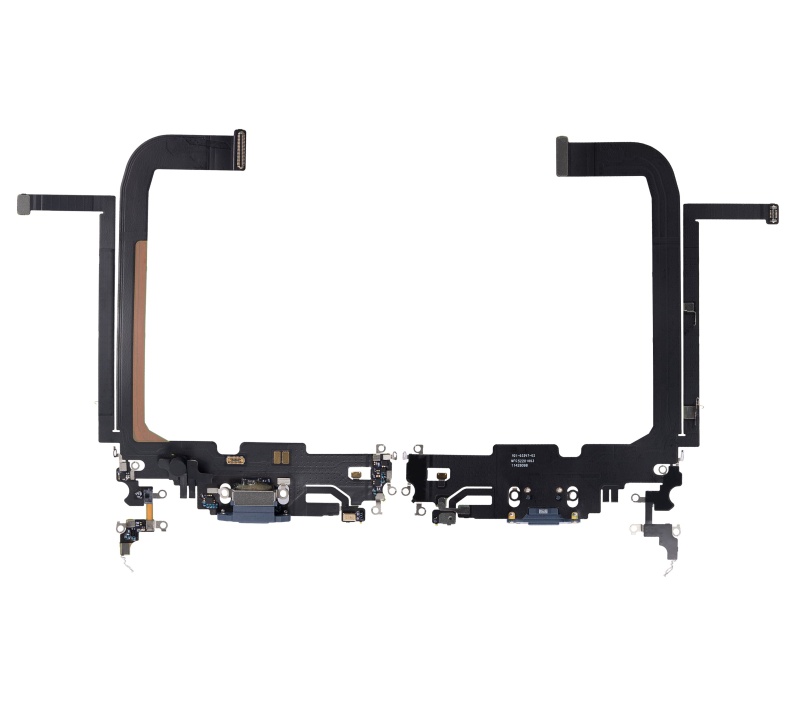 Charging Port Flex Cable Compatible For iPhone 13 Pro Max (Used OEM Pull) (Sierra Blue)