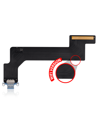 Charging Port Flex Cable Compatible For iPad 10 (2022) (WiFi Version) (Aftermarket Plus) (Blue)