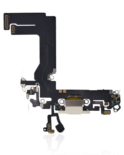 Charging Port Flex Cable Compatible For iPhone 13 Mini (Aftermarket Plus) (Starlight)