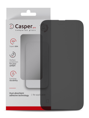 Casper Pro Tempered Glass Compatible For iPhone 14 Pro Max (Retail Pack) (Privacy)