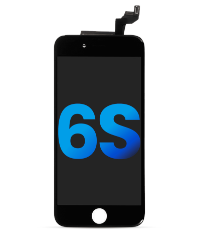 LCD Assembly With Steel Plate Compatible For iPhone 6S (Aftermarket) (Black)