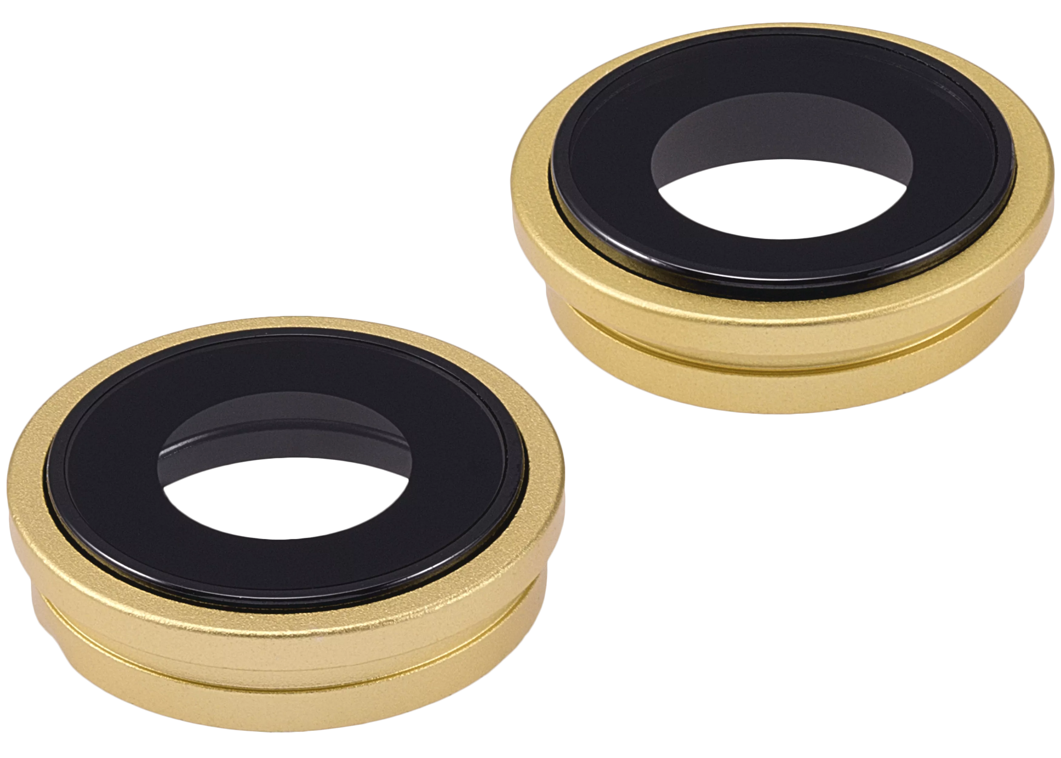Back Camera Lens With Bracket & Bezel Compatible For iPhone 14 / 14 Plus (2 Piece Set) (Premium) (Yellow)