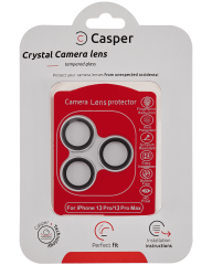 Casper Camera Lens Protector Compatible For iPhone 13 Pro / 13 Pro Max (Silver) (Clear)