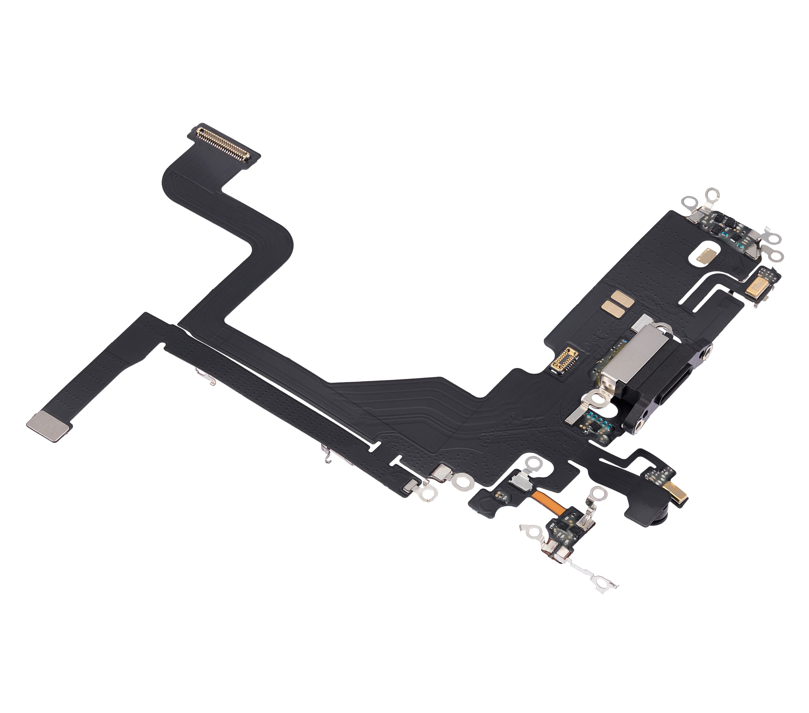 Charging Port Flex Cable Compatible For iPhone 13 Pro (Aftermarket Plus) (Graphite)