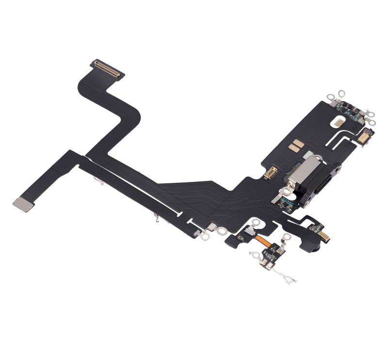Charging Port Flex Cable Compatible For iPhone 13 Pro (Aftermarket Plus) (Graphite)