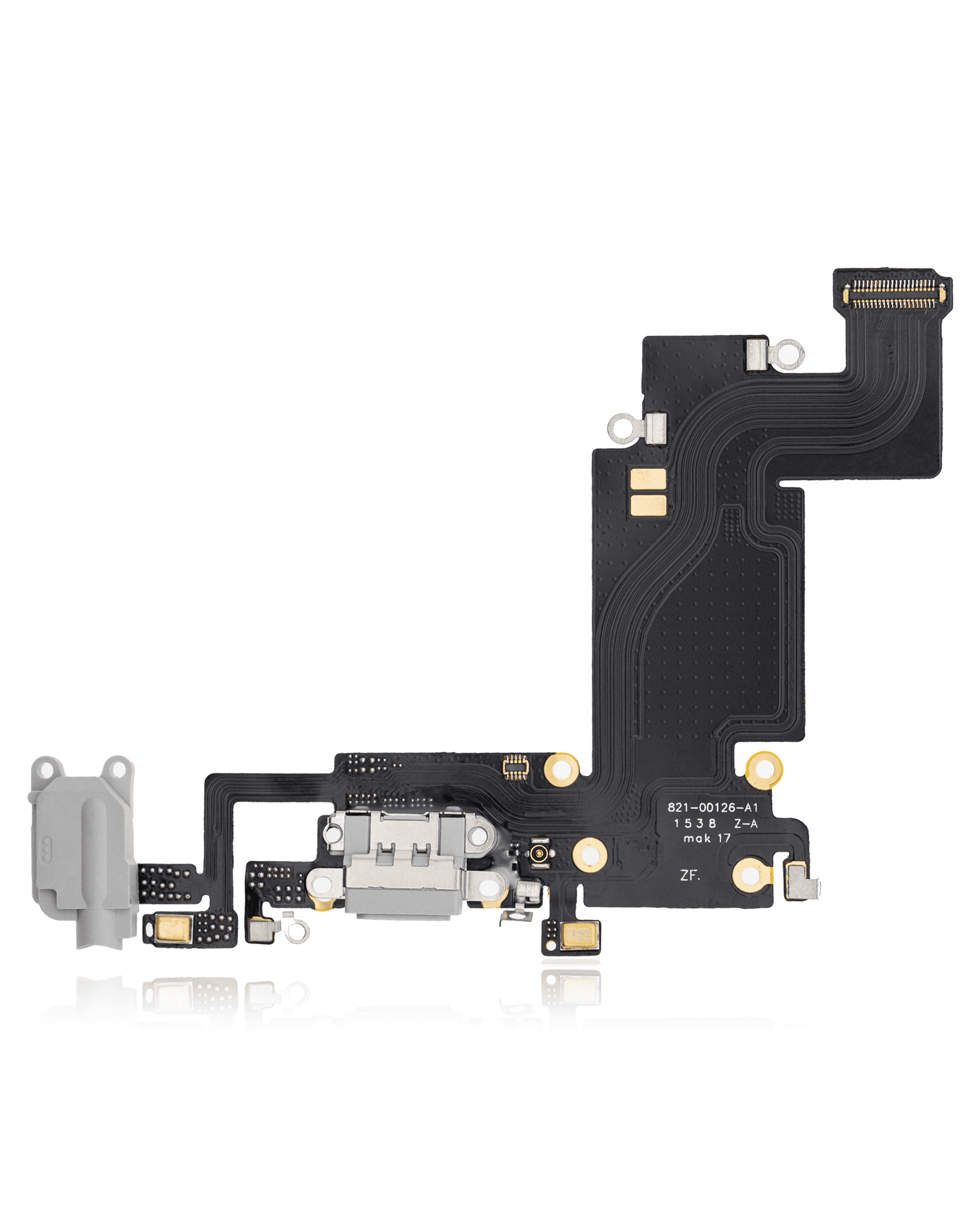 Charging Port Flex Cable Compatible For iPhone 6S Plus (Aftermarket) (Silver)