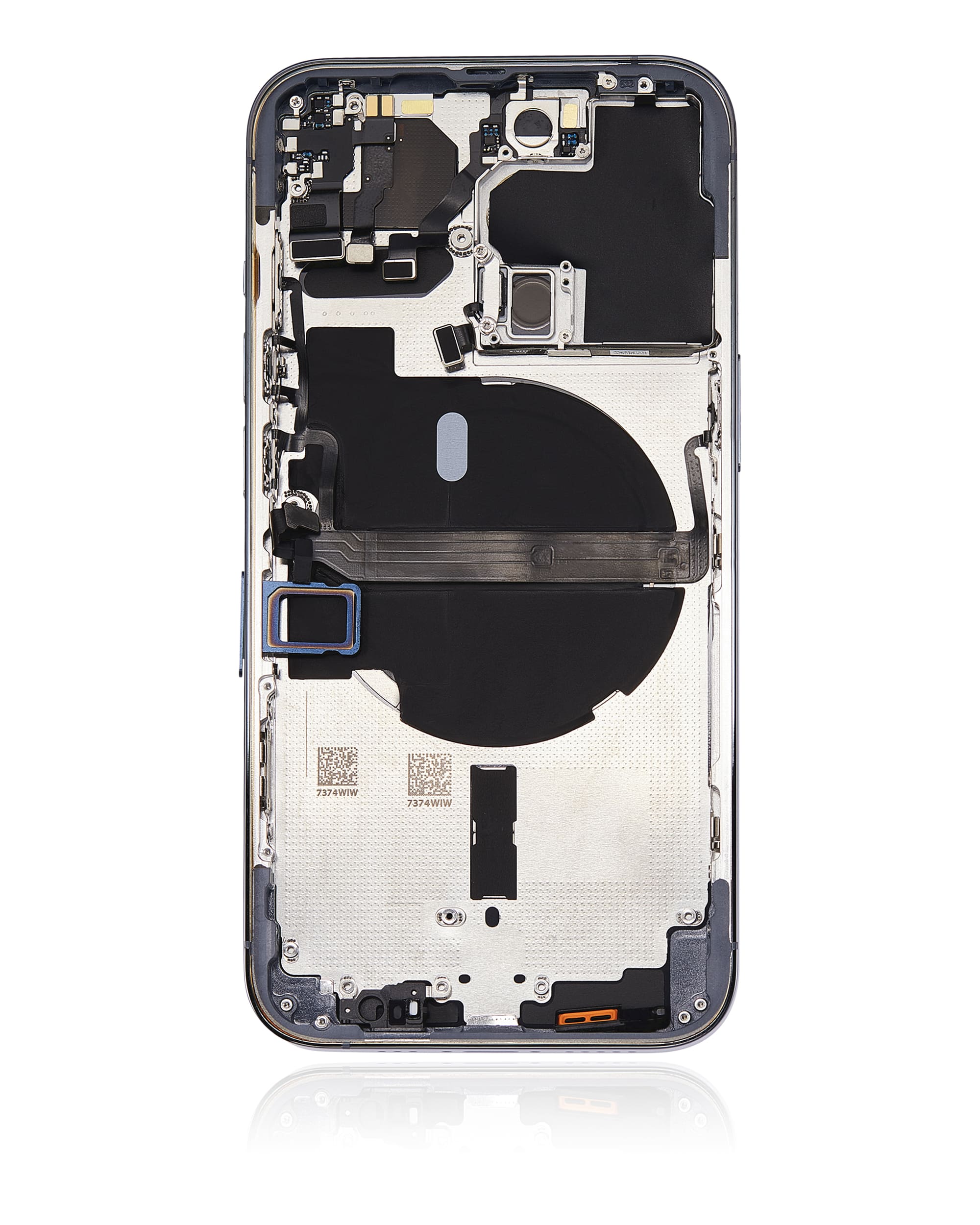 Back Housing W/ Small Components Pre-Installed Compatible For iPhone 13 Pro (No Logo) (Aftermarket Plus) (International Version) (Sierra Blue)