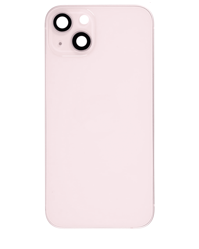 Back Housing W/ Small Components Pre-Installed Compatible For iPhone 13 (US Version) (Used OEM Pull: Grade A) (Pink)