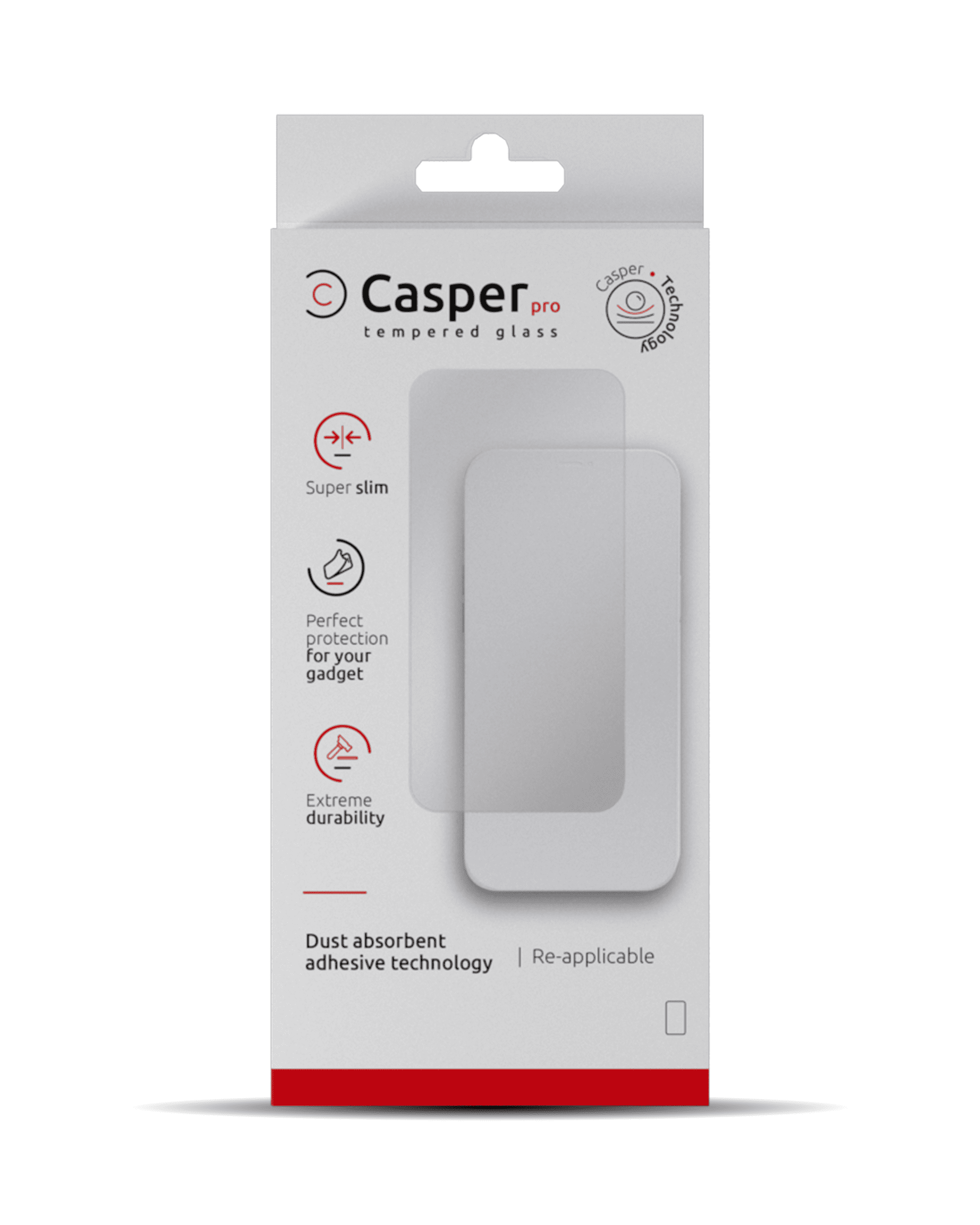 Casper Pro Tempered Glass Compatible For iPhone 14 Pro (Retail Pack) (Matte)