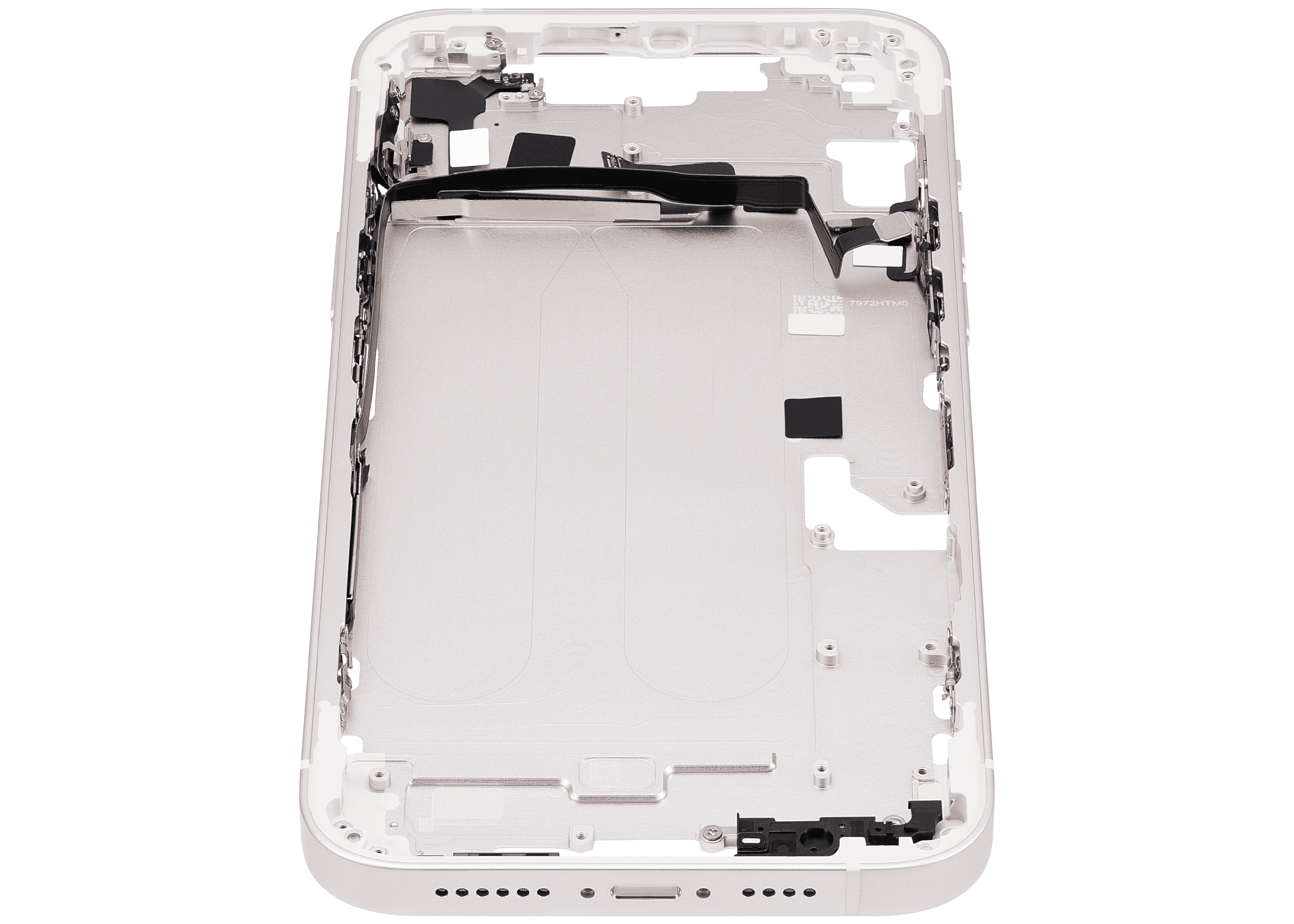 Mid-Frame Housing With Power And Volume Button Compatible For iPhone 14 Plus (US Version) (Aftermarket Plus) (Starlight)
