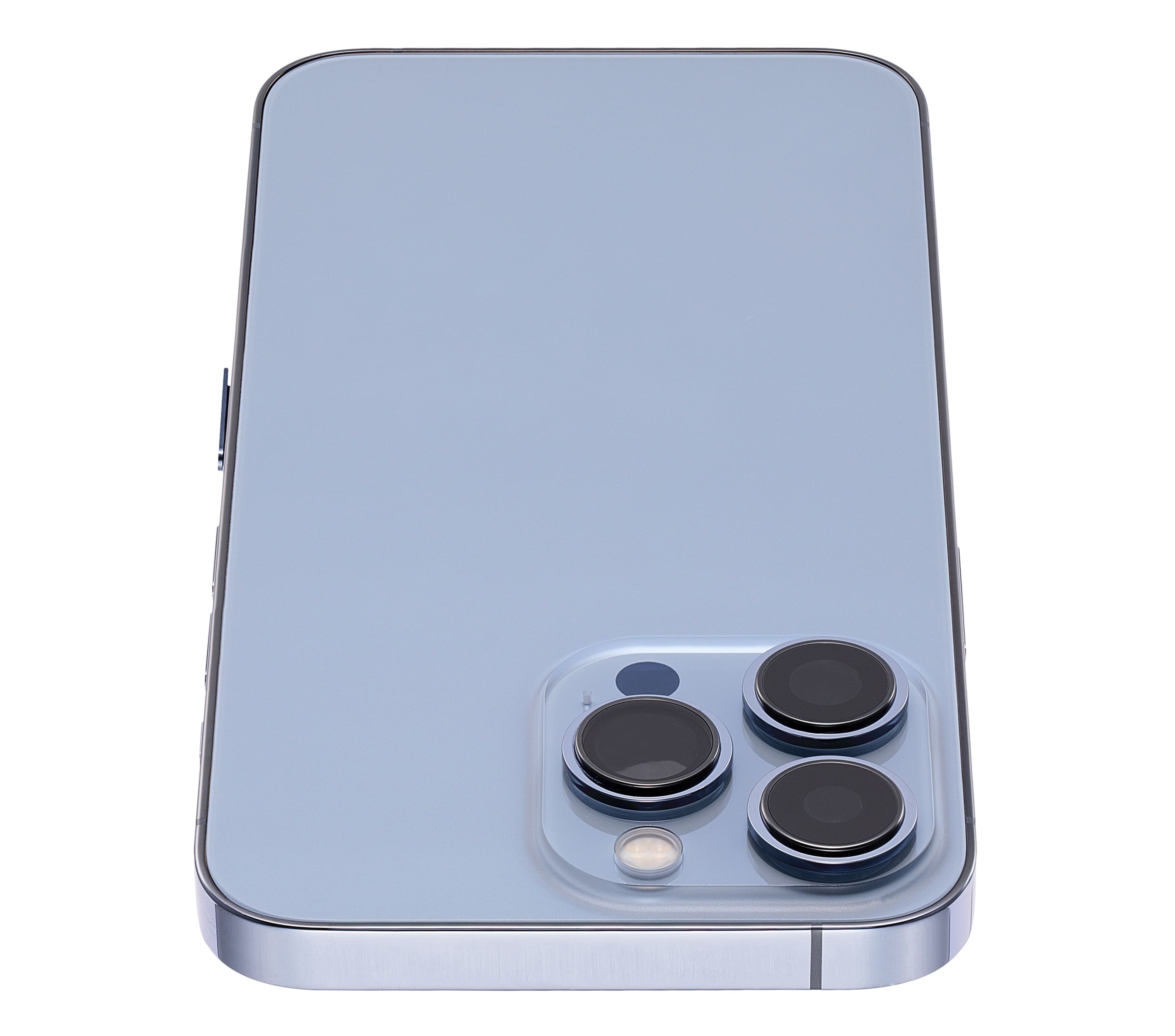 Back Housing W/ Small Components Pre-Installed Compatible For iPhone 13 Pro (No Logo) (Aftermarket Plus) (International Version) (Sierra Blue)