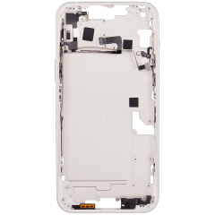 Mid-Frame Housing With Power And Volume Button Compatible For iPhone 14 Plus (US Version) (Aftermarket Plus) (Starlight)
