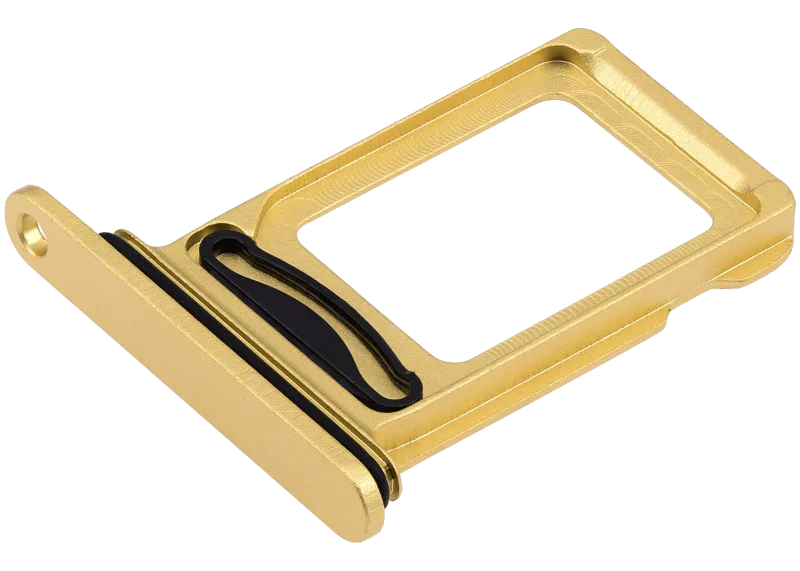 Dual Sim Card Tray Compatible For iPhone 14 / 14 Plus (Yellow)
