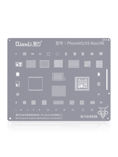 Bumblebee Stencil (QS05) For iPhone XR / XS / XS Max (Qianli)