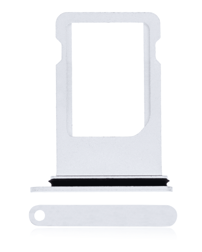 Sim Tray Compatible For iPhone 8 Plus (Silver)