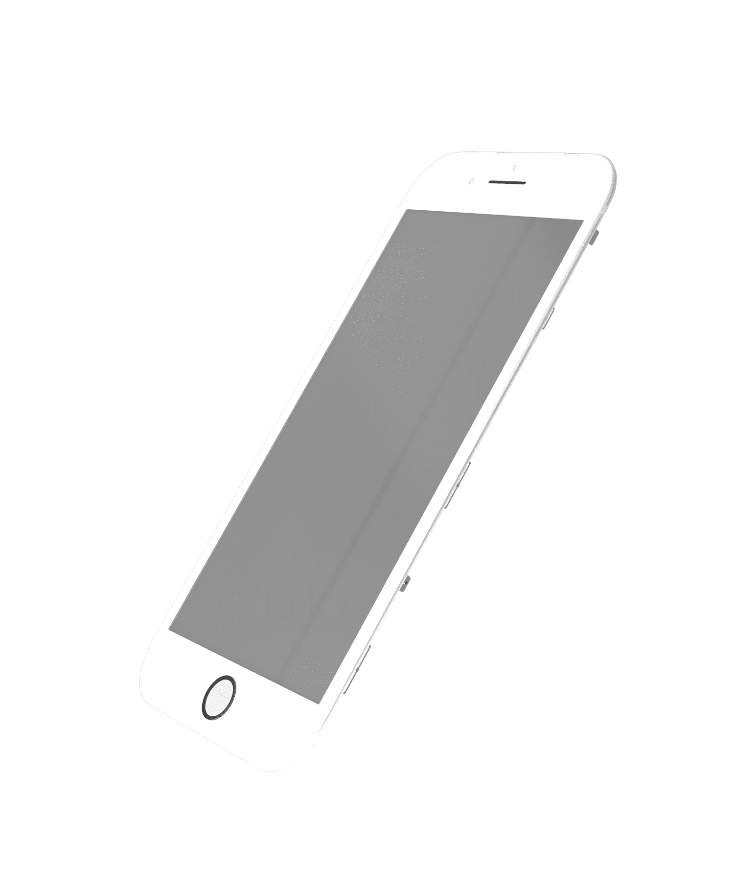 4 in 1 (Front Glass + Polarizer + Frame + OCA Pre-Installed) Compatible For iPhone 8 Plus (2 Pack) (White)