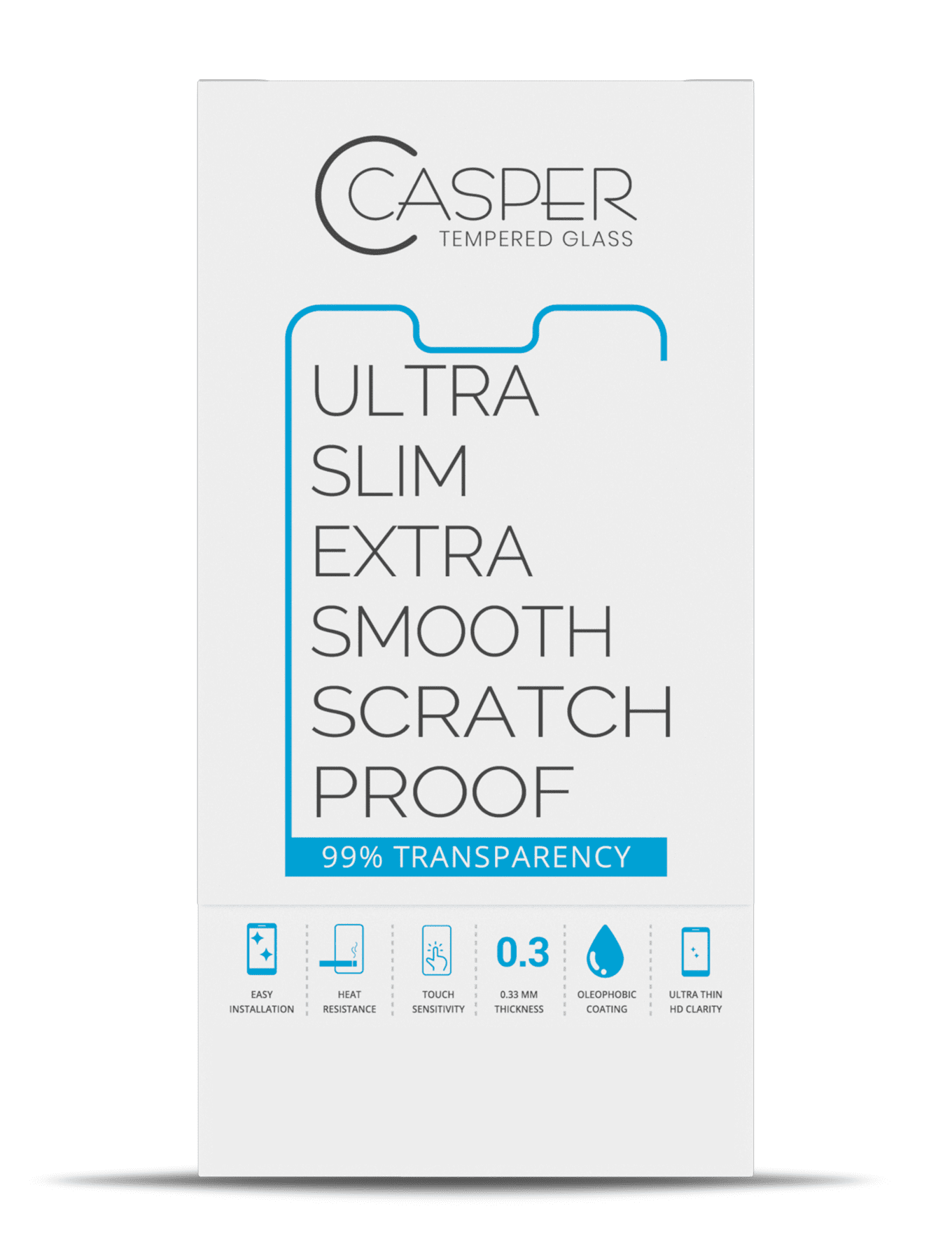 Casper Tempered Glass Compatible For iPhone 13 Mini (100 Pack) (Clear)