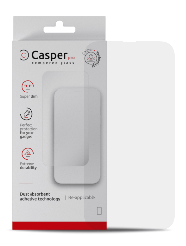 Casper Pro Tempered Glass Compatible For iPhone 14 Pro Max (Retail Pack) (Clear)