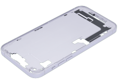 Mid-Frame Housing With Power And Volume Button Compatible For iPhone 14 Plus (US Version) (Used OEM Pull: Grade B) (Purple)