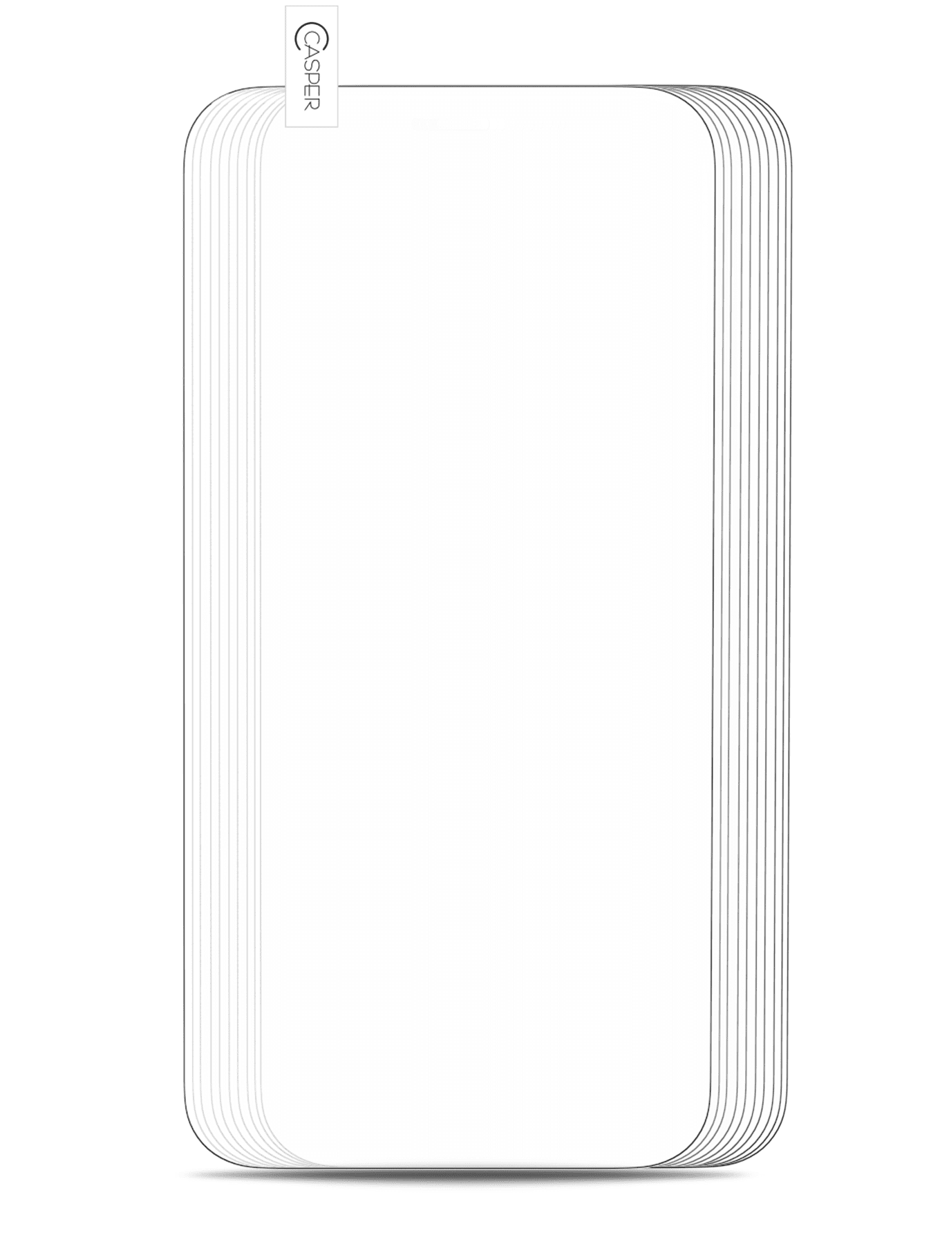 Casper Tempered Glass Compatible For iPhone 13 Mini (100 Pack) (Clear)