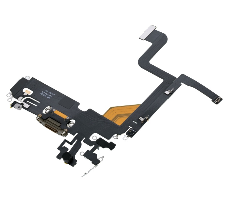 Charging Port Flex Cable Compatible For iPhone 13 Pro (Premium) (Gold)