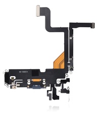Charging Port Flex Cable Compatible For iPhone 13 Pro (Aftermarket Plus) (Sierra Blue)