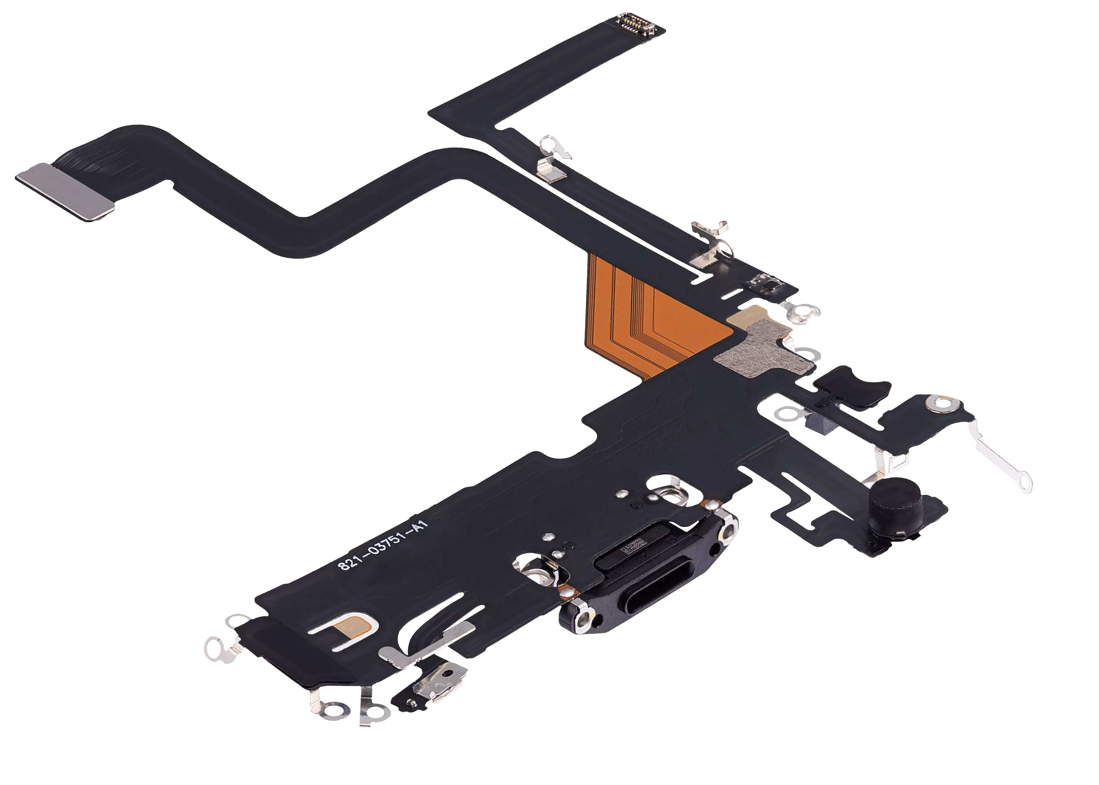 Charging Port Flex Cable Compatible For iPhone 14 Pro (Aftermarket Plus) (Space Black)