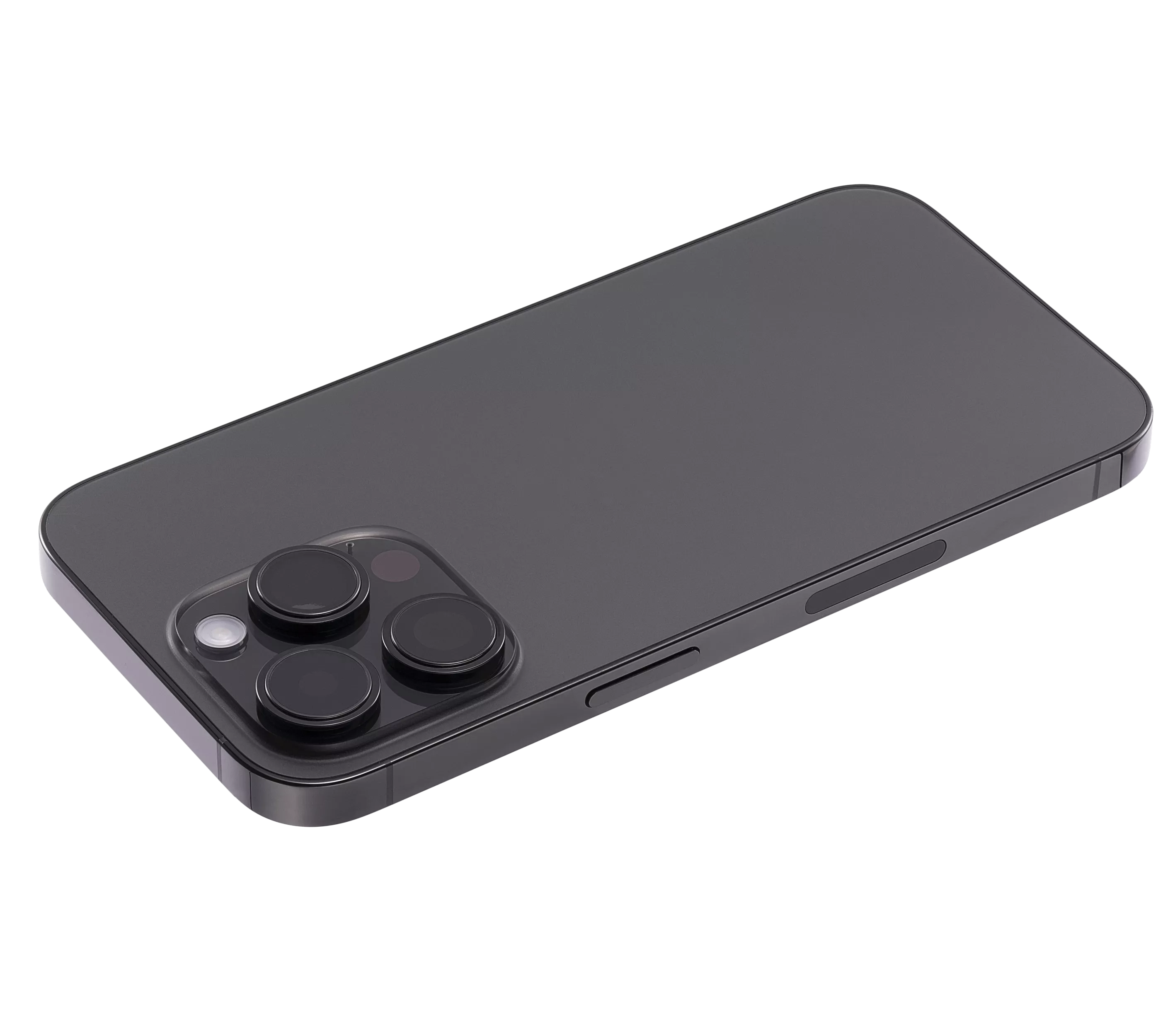 Back Housing W/ Small Pre-Installed Compatible For iPhone 14 Pro (U.S Version) (Used OEM Pull: Grade B) (Space Black)