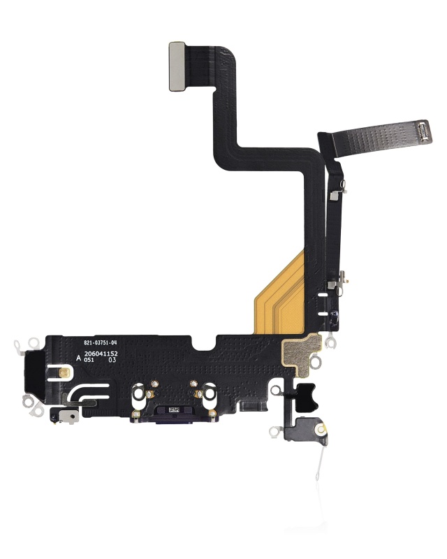 Charging Port Flex Cable Compatible For iPhone 14 Pro (Premium) (Deep Purple)