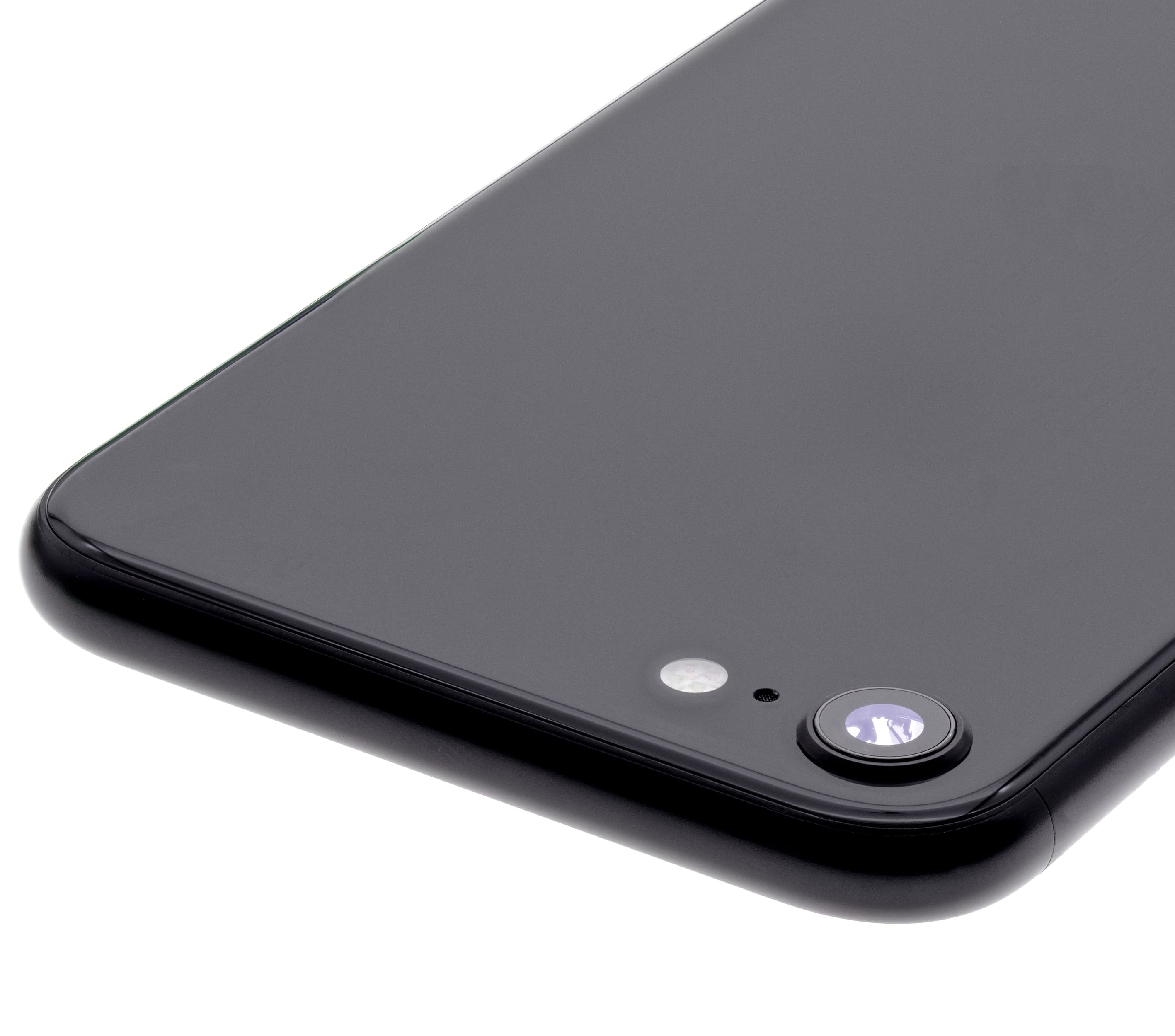 Back Housing W/ Small Components Pre-Installed Compatible For iPhone SE (2020) (Used OEM Pull: Grade C) (Black)