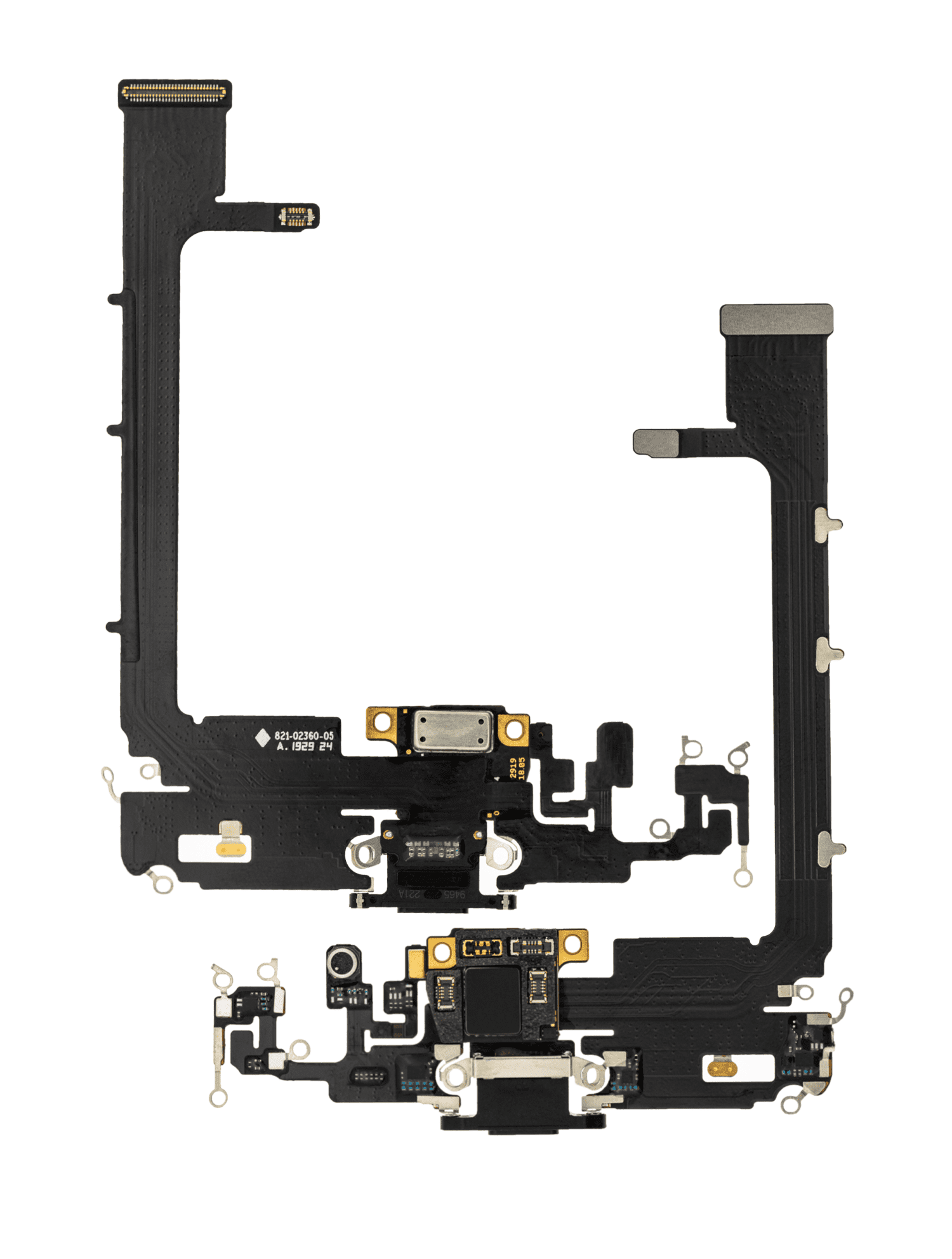 Charging Port Flex Cable With Board Compatible For iPhone 11 Pro Max (Aftermarket Plus) (Space Gray)