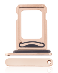 Dual Sim Card Tray Compatible For iPhone 12 Pro / 12 Pro Max (Gold)